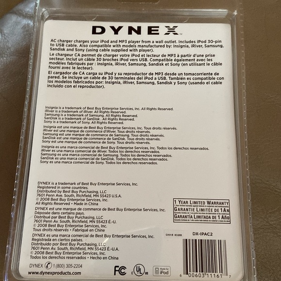 Dynes AC Charger new in box - Picture 2 of 2